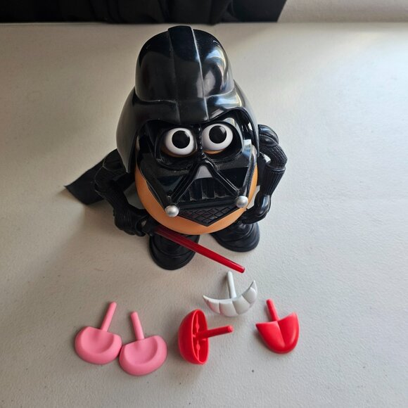 Playskool Mr Potato Head Darth Tater Darth Vader Star Wars Vintage w Accessories - Picture 5 of 7